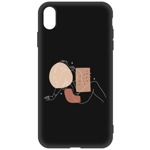 Чехол-накладка Krutoff Soft Case Чувственность для iPhone XS Max черный чехол накладка krutoff soft case чувственность для iphone 15 plus черный