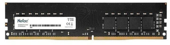 Память DIMM DDR4 PC4-21300 Netac C19 NTBSD4P26SP-08, 8Гб, 1.2 В