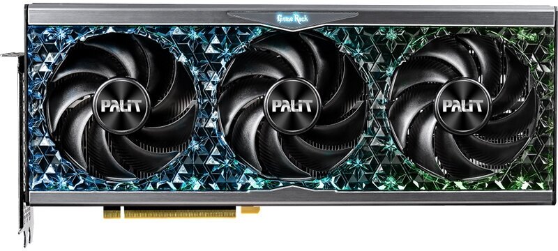 Видеокарта Palit GeForce RTX 4090 GameRock 24GB 2520MHz PCI-E 4.0 24576Mb 21000MHz 384-bit HDMI 3xDP NED4090019SB-1020G