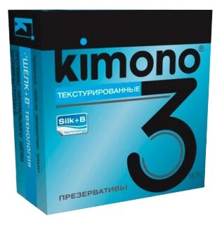 Текстурированные презервативы KIMONO - 3 шт.