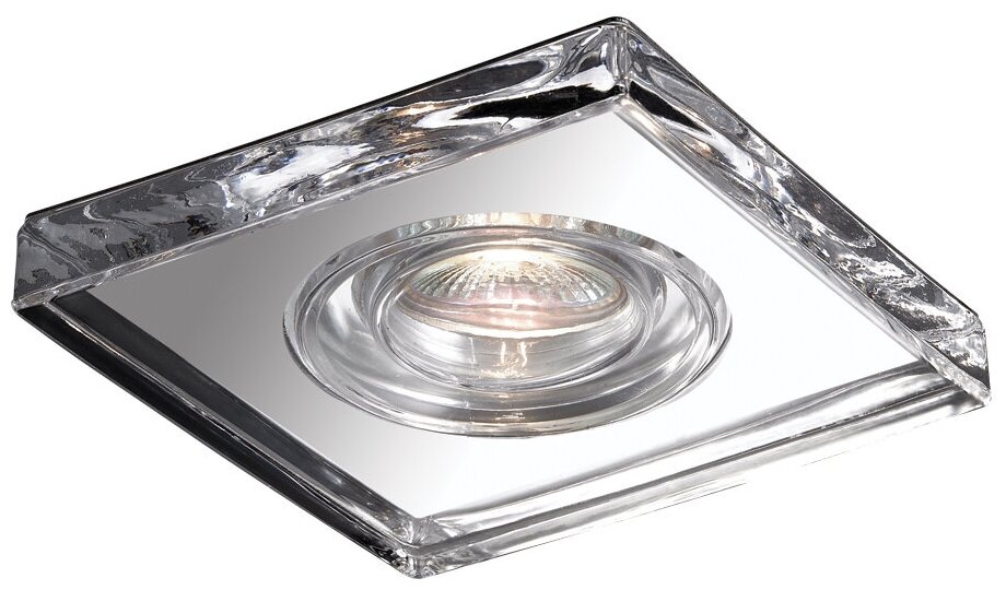 Встраиваемый светильник Novotech Aqua 369884, GX5.3, 50Вт, кол-во ламп:1шт, Хром