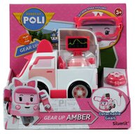 Машинка Silverlit Робокар Поли Эмбер (83393) белый/розовый