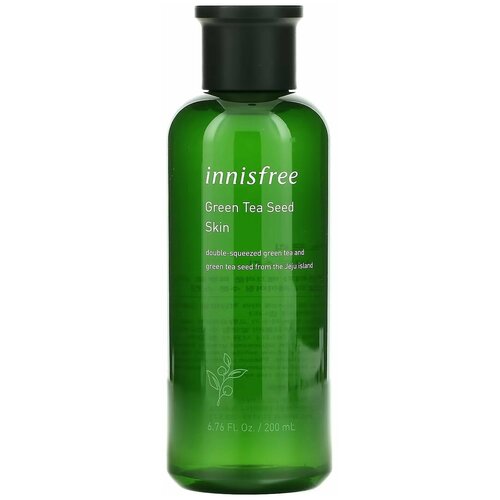 innisfree Увлажняющий тонер с экстрактом семян зеленого чая Green Tea Seed Skin, 200ml