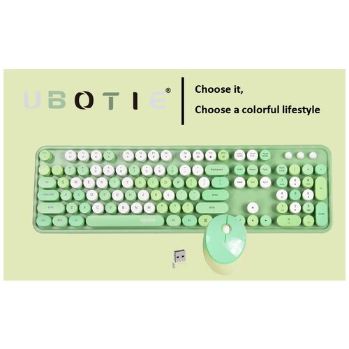 Беспроводные клавиатура с клавишами в форме пишущей машинки UBOTIE 950000₽