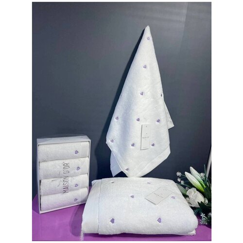 Полотенце махровое набор 4 шт