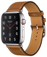 Часы Apple Watch Hermès Series 4 GPS + Cellular 44mm Stainless Steel Case with Leather Single Tour b