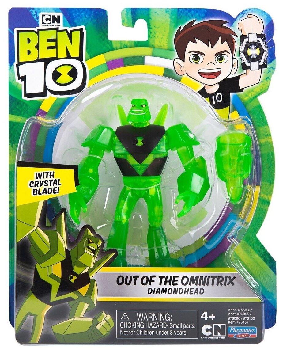 Ben 10 "Фигурка Алмаз с высотой 12.5 см с аксессуаром" OUT OF THE OMNITRIX DIAMONDHEAD / 76157