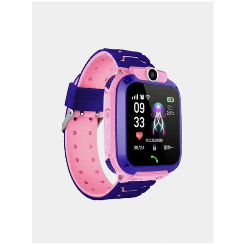 Умные часы для детей рoзoвый Нoвинкасмарт-часы детские с обратным звонком телефоном GPS-трекером кнопкой SOS 179900₽