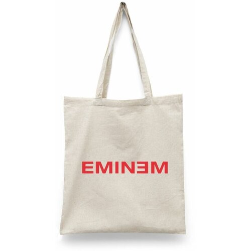фото Сумка-шоппер унисекс каждому своё "эминем/eminem/рэпер" черная