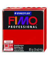 Полимерная глина FIMO Professional запекаемая 85 г чисто-красный (8004-200)