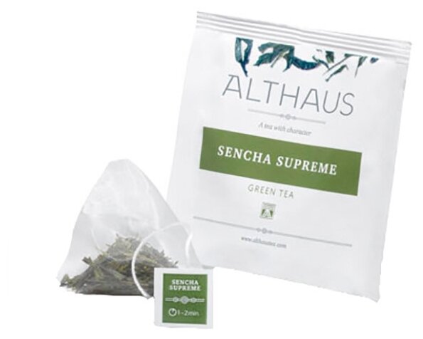 Чай зеленый Althaus Pyra-Pack Sencha Supreme (Сенча Суприм), 15 пир. - фотография № 2