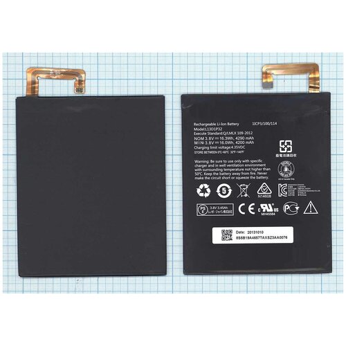 Аккумулятор L13D1P32 для планшета Lenovo A5500 3.8V 4200mAh аккумулятор cameronsino cs lva800sl lenovo ideatab a5500 a8 50