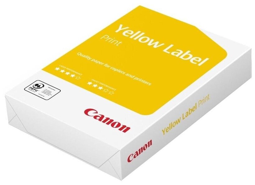 Бумага белая Canon OCE Yellow Label Print (А4 80 г/кв. м 146% CIE) 500 листов 5 уп.