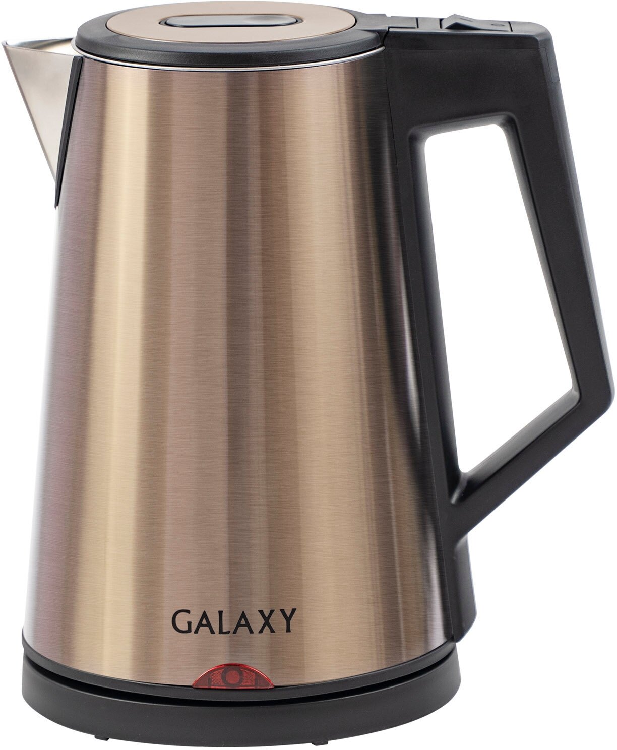 Чайник Galaxy GL 0320 (золотой, 2000 Вт, 1,7л, тройная стенка из нерж. сталей и пищевого пластика)