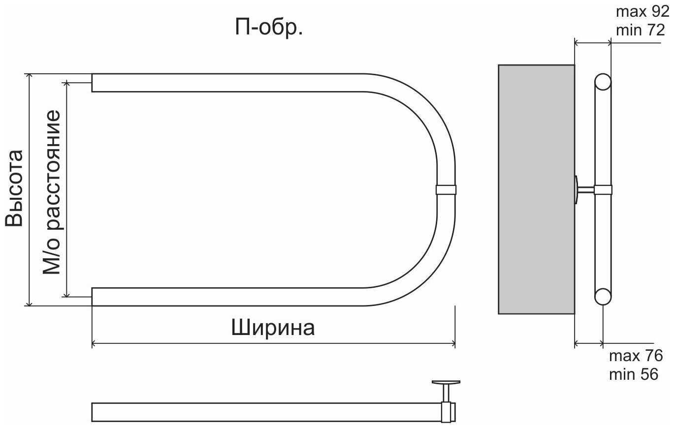 Полотенцесушитель электрический Terminus Классик П6 450x600, матовый белый - фото №10