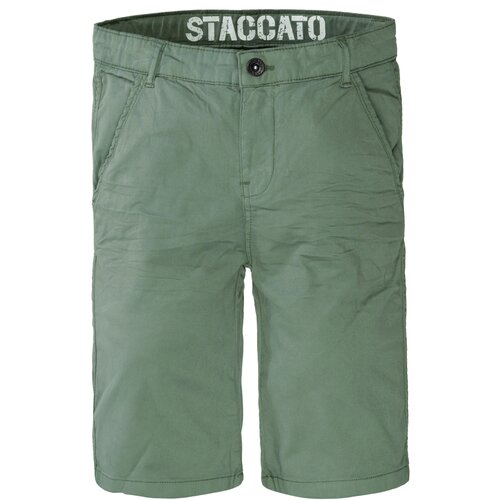 Шорты  Staccato, пояс на резинке, карманы, размер 152, зеленый