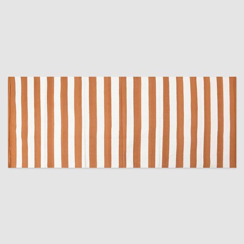 Коврик Jansons Balers Dhurries белая-коричневая полоска 75x180 см 12117₽