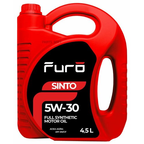 FURO 5W30FR002 Furo Sinto 5W30 (4,5L)_масо моторное! синт.\ ACEA A3/B4, API SN/CF, MB 229.5, VW 502.00/505.00, RN