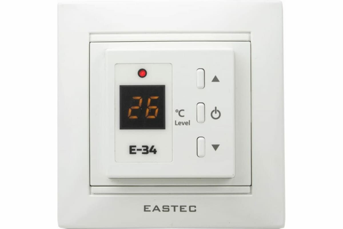 Терморегулятор EASTEC E-34 белый (Встраиваемый 3,5 кВт)