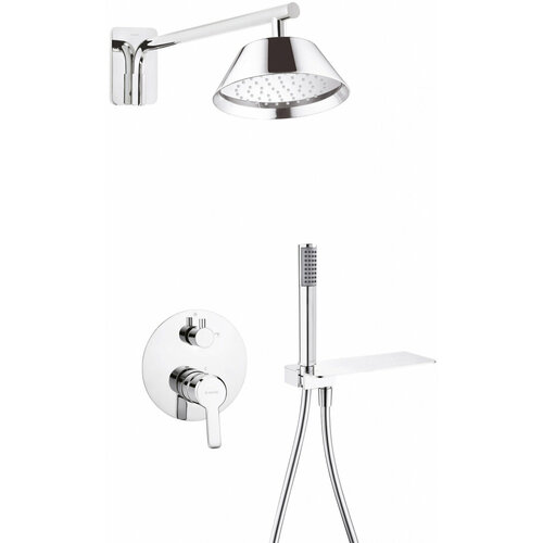 Душевой набор со встроенным смесителем и верхним душем Deante Arnika NAC_09HP 51424₽