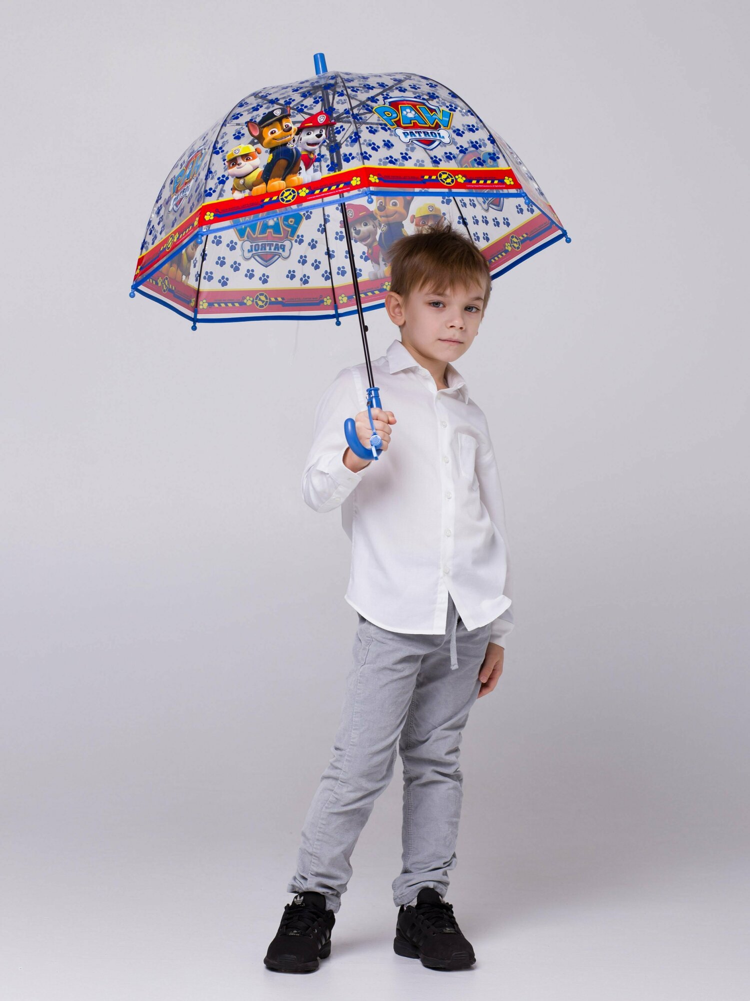 Зонт-трость GALAXY OF UMBRELLAS, синий, красный, бесцветный, черный — фото 1