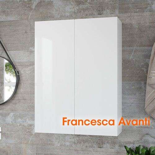 Шкаф навесной для ванной Венеция Soft 60 белый