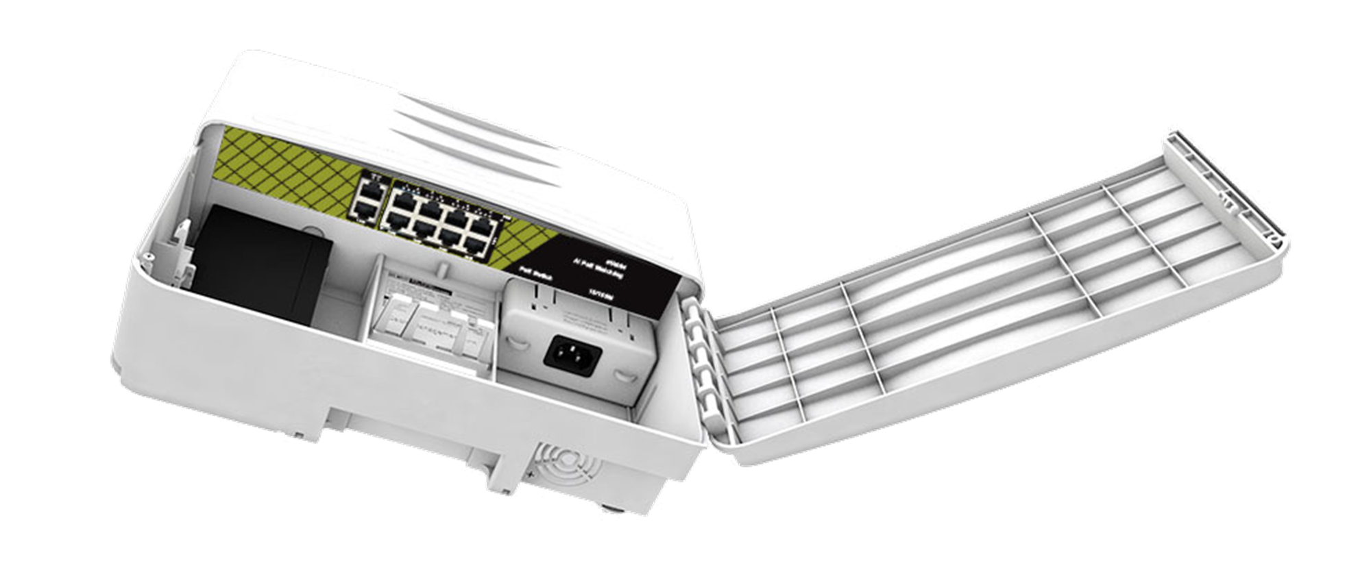 Уличный сетевой коммутатор POE Tantos 8x100Мбит/с PoE порта + 2x100Мбит/с порта Uplin IP65