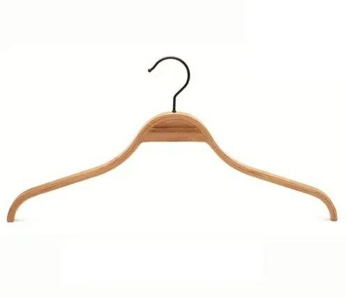 фото Вешалка деревянная противоскользящая 20*32 см. В наборе 5 шт