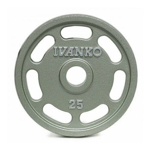 диск олимпийский ivanko roezh 25 кг красный Диск олимпийский IVANKO OMEZS-20KG/GY