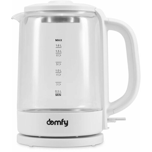 Чайник электрический DOMFY DSW-EK304, 2200Вт, белый