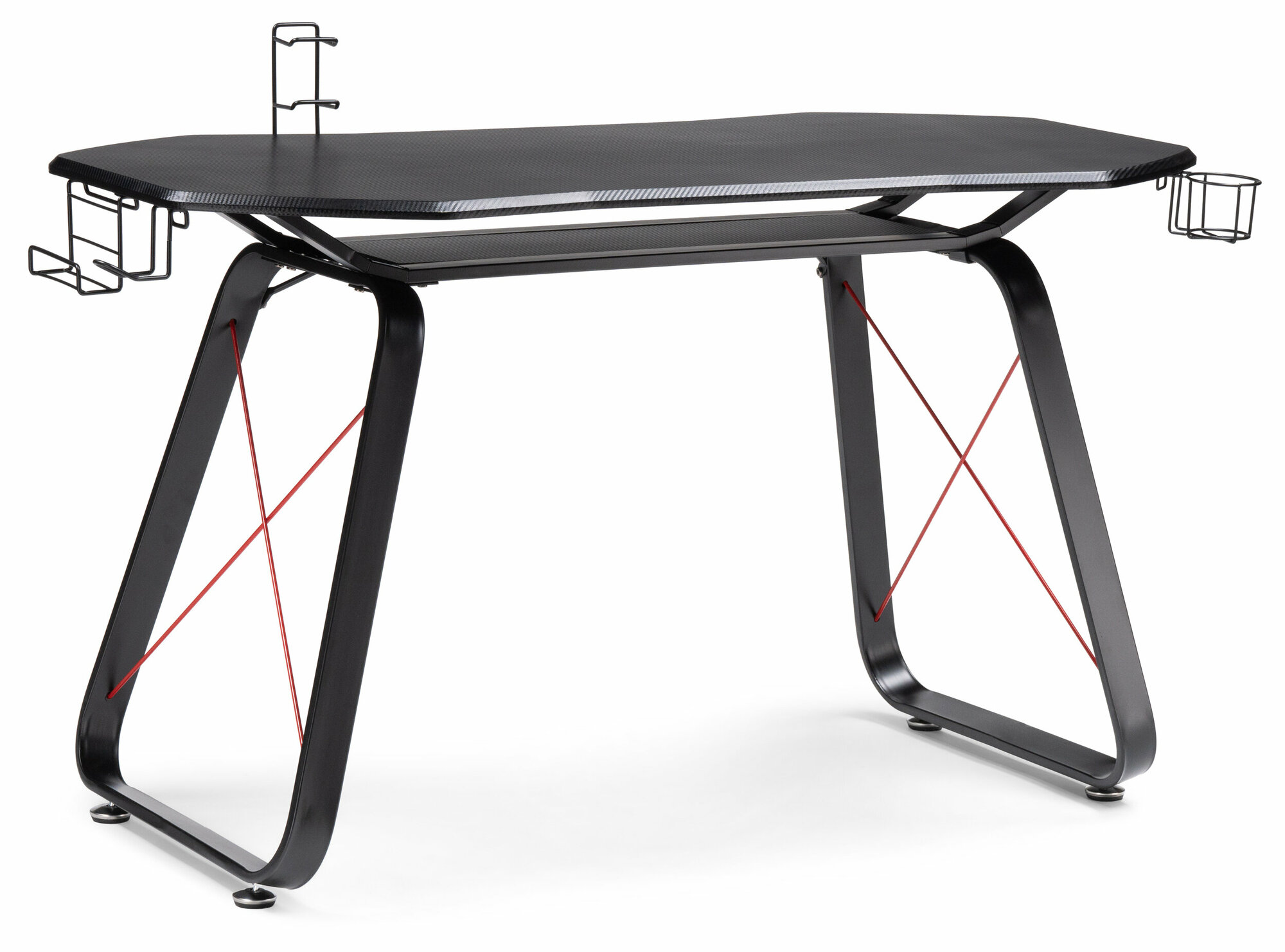 Компьютерный стол Woodville Koni black / red