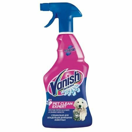 Пятновыводитель VANISH Oxi Action Pet Clean Expert для ковров и обивки мебели 750мл