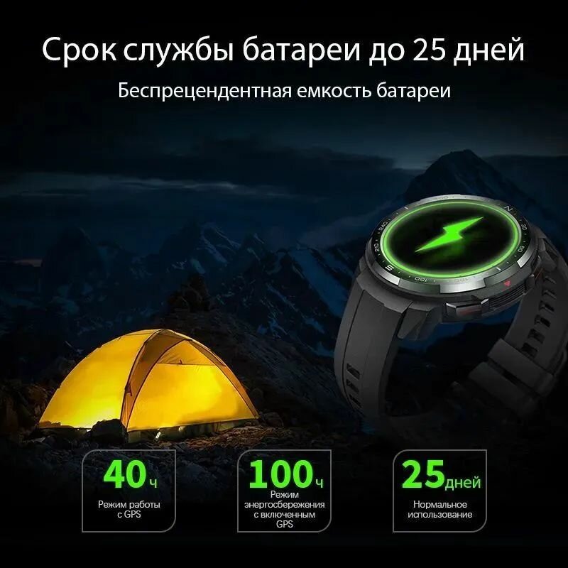 Смарт-часы HONOR Watch GS Pro Kanon-B19S, 48мм, 1.39", черный / черный [55026084] - фото №10