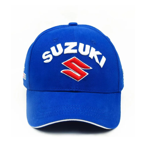 фото Бейсболка suzuki suzuki, размер универсальный, синий, белый