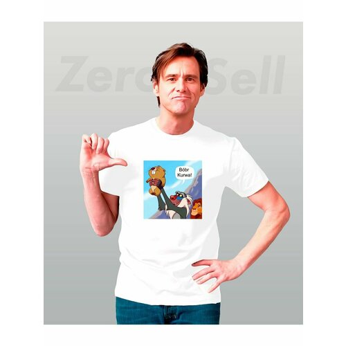 фото Футболка король лев бобркурва, размер 4xs, белый zerosell