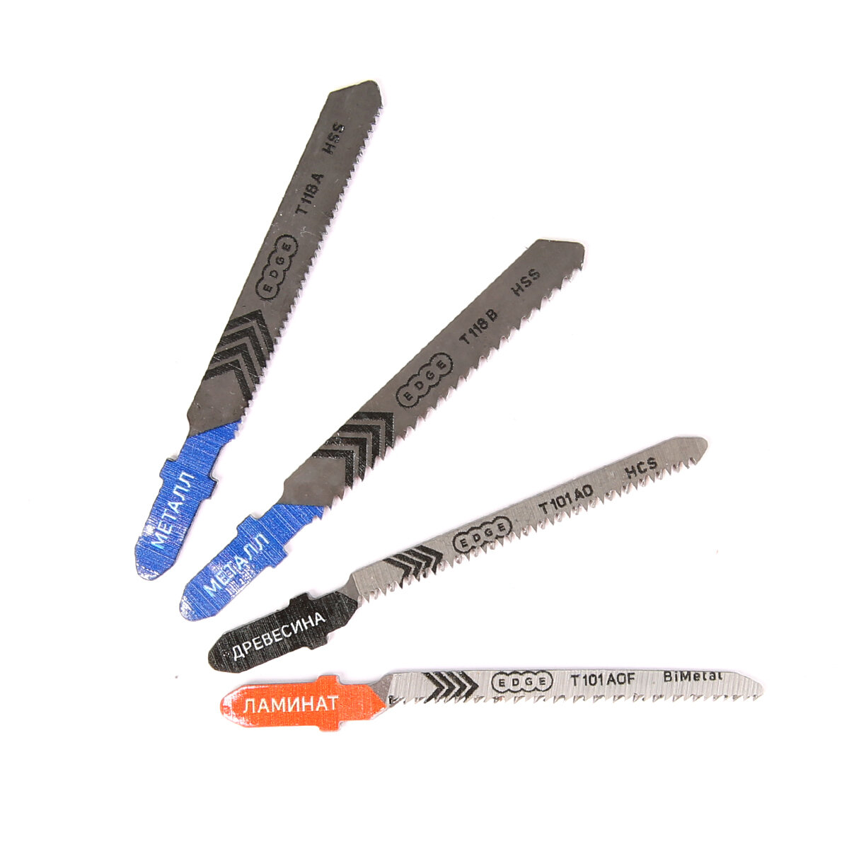 фото Набор пилок для лобзика EDGE by PATRIOT №2, 4шт в блистере