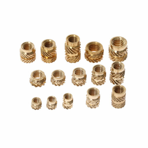 Термоустановочная гайка латунная резьба М2М3М4 набор 330 шт 1438₽