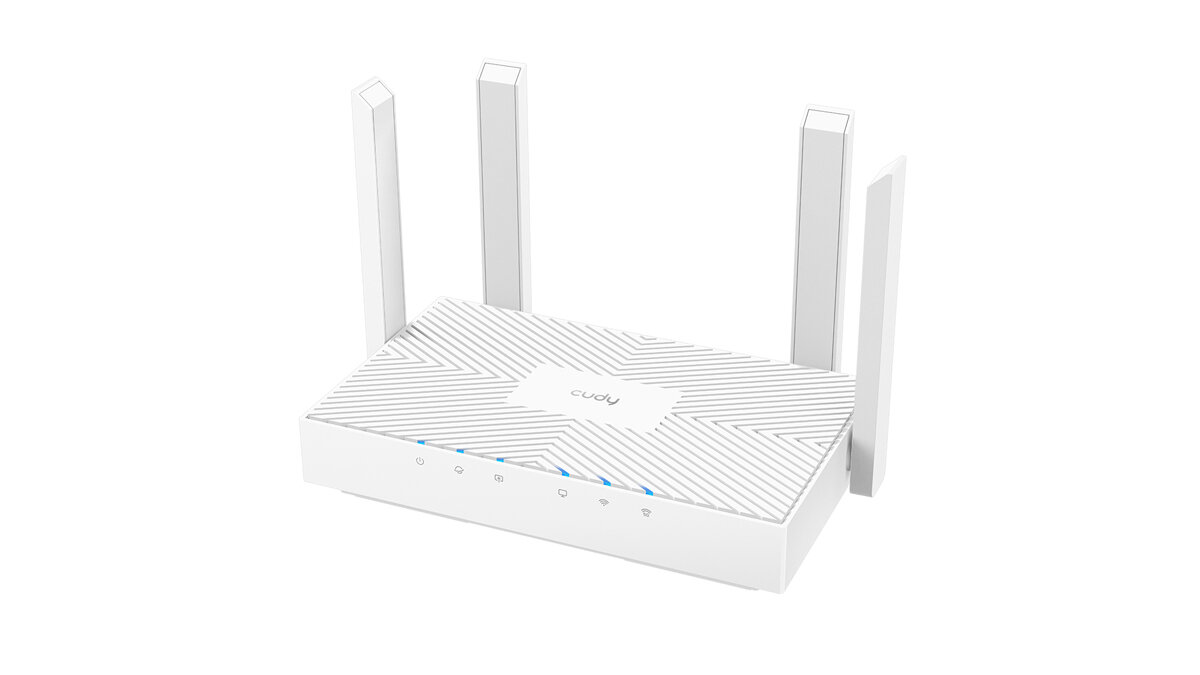 Роутер CUDY WR1300E White, беспроводной, 3 гигабитных порта Ethernet