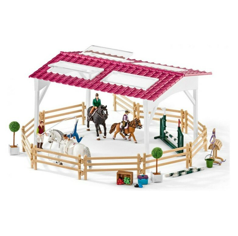 Игровой набор Schleich Школа верховой езды с лошадьми и наездниками 42389