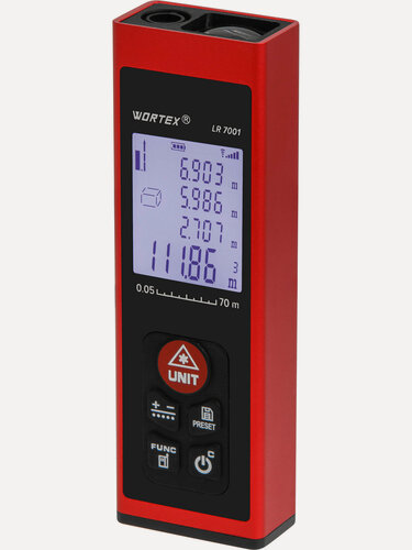 Изображение товара Дальномер лазерный 650 нм 70 м с АКБ WORTEX LR 7001 (1329390)