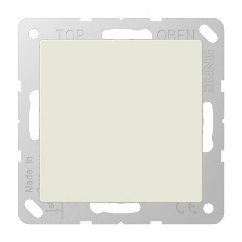 Заглушка с суппортом 55x55 Jung A 500 Eco Profi слоновая кость A594-0