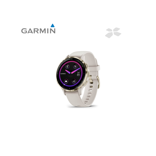 Умные часы Garmin Venu 3S, золотистый/белый (Цвет: Gold/Ivory) 010-02785-04