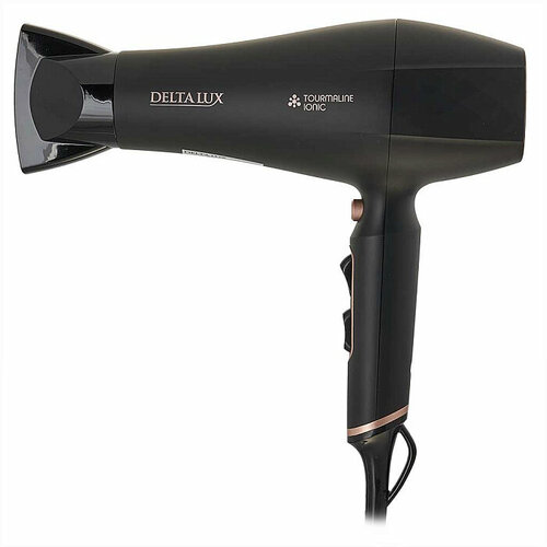 Фен электрический DELTA LUX DE-5001 2200Вт черный 195000₽