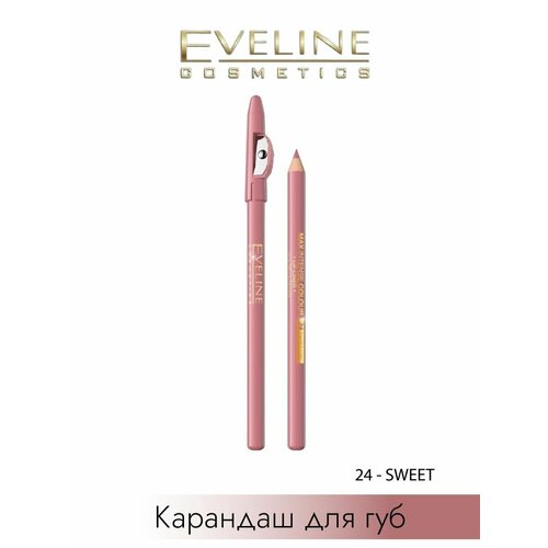 Контурный карандаш для губ MAX INTENSE COLOUR - 24 Sweet eveline max intense colour