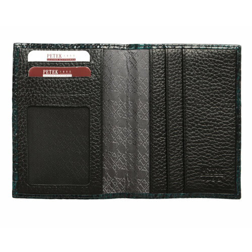 Обложка-карман для паспорта Petek 1855 обложка с карманами под карты 501K.091.09, зеленый обложка petek 1855 черный