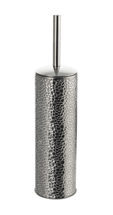 Ершик для унитаза санакс 307-S хром напольный шагреневый круглый