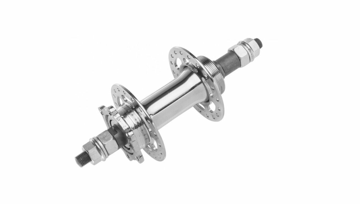 фото Втулка задняя 32H AE-806RD ASSESS под диск торм, под трещотку 8ск, сталь чёрная под гайку