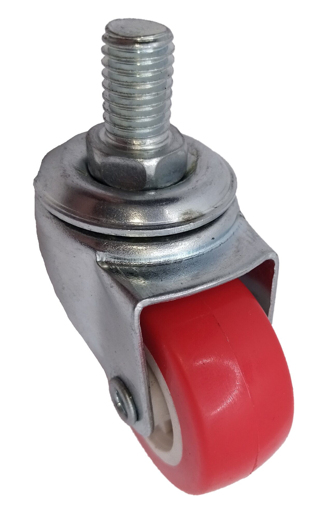 Фурнитура Для Мебели Колеса для мебели 38мм с ботом М10 красный пластик (ПВХ)