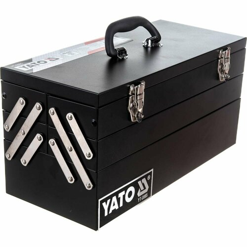 набор инструмента yato 82 предмета арт yt 12691 Трехярусный металлический ящик для инструмента YATO YT-0885