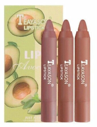 TEAYASON набор матовых помад Lipstick You're A Peach, оттенок lips avocado